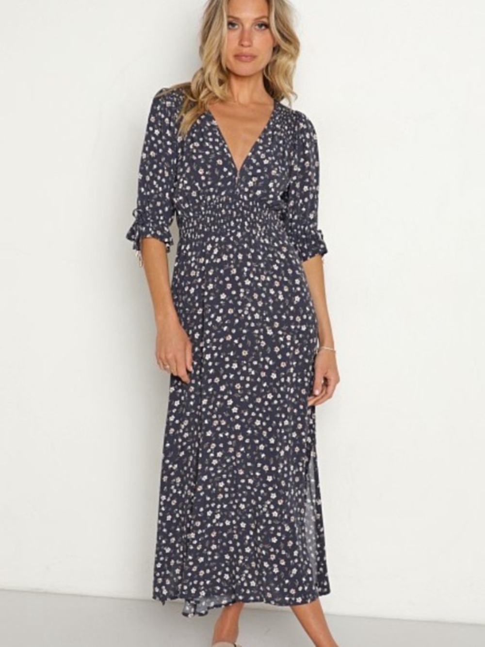 Kivari Neve Midi Dress Ditsy Floral Sz Medium